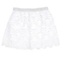  Weißes Trachtenhemd Falscher Saum Mini Skirt Röckchen Künstlich