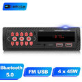 1DIN Autoradio Fernbedienung Bluetooth Freisprecheinrichtung FM USB AUX EQ 4*45W