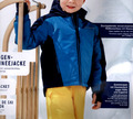 Lupilu Kinder Schneejacke Kapuze Winterjacke Armstulpen Jacke Blau 110 / 116