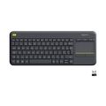 Logitech Wireless Touch Tastatur K400 Plus dunkelgrau