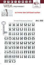 Zimmertürschlüssel Buntbartschlüssel BB Bart Schlüssel 950