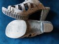 Damen Plateau Pantoletten 36 Josef Seibel 3 1/2 Riemchen Sandalen Slipper Mules