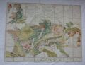 Geognostische Übersichtskarte - 1869 -Deutschland, Frankreich, England