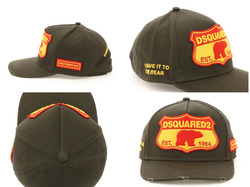 DSQUARED2 LEAVE IT TO BEAR Deadstock Baseballcap Kappe Basebalkappe Trucker Hat