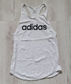 ADIDAS Damen Sport Top Workout T-Shirt Tanktop Weiß Größe S 36 Tanzen Fitness