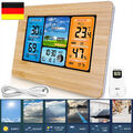 Wetterstation Funk Mit Außensensor,Farbdisplay Digitale Wetterstation Wecker DHL