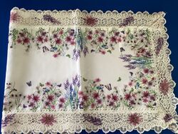 Bella Casa Tischläufer 40 x 150 cm Schmetterling 🦋 Lavendel Spitze Tischdecke