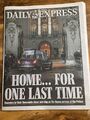 The Daily Express Zeitung, 14. September 2022, Tod der Königin, Zuhause zum letzten Mal
