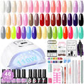 Komplettes Gel-Nagellack-Set mit UV-Licht Nagelkunst-Werkzeug-Set Maniküre-Set