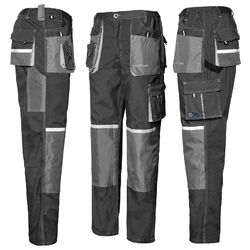 Arbeitshose Bundhose grau Herren Multifunktion Hose Arbeitsbekleidung Gr. 44- 64