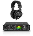 MOTU M2 2-Kanal USB C Audiointerface Set 2x2 24 Bit/192 kHz AD/DA MIDI Kopfhörer