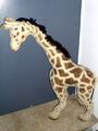 alte sehr große 78 cm Giraffe ohne ID's ~50er jahre (Holzwolle Füllung) Mohair