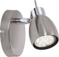 LED Spot Wandleuchte Matt NIckel GU10 Metall Drehbar Schwenkbar