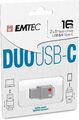 EMTEC 16GB Flash-Laufwerk - 2 in 1 Memory Storage Stick mit USB 3.0 & USB-C 