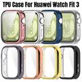 Hülle Für Huawei Watch Fit 3 Smart Watch TPU Schutzhülle Uhr Schutzglas Display