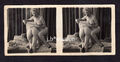 Erotik NACKTE FRAUEN Aktfoto Lesbian Int * Vintage 20s 5,9x12,9cm Stereo Foto #2