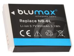 Original Blumax Akku für Canon NB-6L, NB-6LH Li-Ion Batterie 850mAh