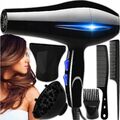 2200W Ionen Föhn Haartrockner mit 3 Diffusor Haarfön Profi Fön Ionen Hair Dryer