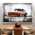 Leinwand Bild BMW 635 Rennwagen Oldtimer Autos  Wandbilder XXL Wohnzimmer 3376A