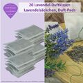 20 Lavendelsäckchen Duftpad Lavendelkissen Mottenschutz Geschenk Schrankduft