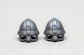 2 x BRILLEN HELM MIT NASENSCHUTZ SILBER PLAYMOBIL zu Ritter Wikinger Römer HE18