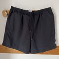 Adidas Herren Kurze Hosen Shorts Sporthose Schwarz Gr. XL Polyester