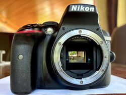 Nikon D5300 24.2 MP Kit mit AF-P DX 18-55 VR Objektiv - Schwarz