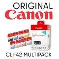 Original CANON CLI-42 Multipack - 8 Stück Tintenpatronen BK/GY/LG/C/M/Y/PC/PM