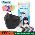 20x / 50x / 100x FFP2 Elough 4D Fisch Kinder Maske Mundschutz Atemschutz