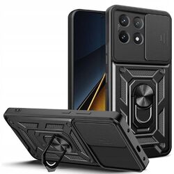 Für Xiaomi POCO X6 Pro - CAMSHIELD Etui Handy Tasche Hülle Schutz Camera SCHWARZ