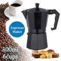 Espressokocher Elektrischer Latte Cafe Maker Espressokanne Cappuccino Aluminium
