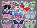 Schmetterling in 10 Farben Applikation Handmade Aufnäher Butterfly