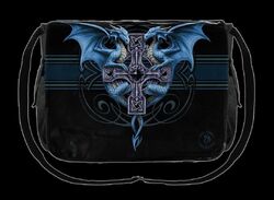 Umhängetasche Drachen - Dragon Duo - Anne Stokes Fantasy Schultertasche Tasche 