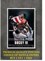 Rocky IV 4 klassische Filmkunst großer Posterdruck Geschenk A0 A1 A2 A3 A4