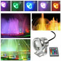 IP65 10W LED RGB Unterwasser strahler Spot Licht Garten Brunnen Teich Lampe 12V