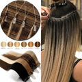 200 Strähnen Echthaar Microring Loop Extensions Remy Hair Haarverlängerung Dick