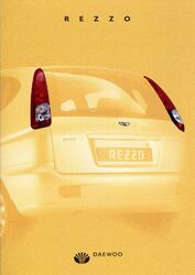 Daewoo Rezzo Prospekt 2001 8/01 D brochure catalogue broszura catalog prospectus