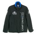 Camp David Original Blau Herren M Bomberjacke Mantel Fleecefutter Logo Isoliert