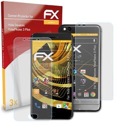 atFoliX 3x Schutzfolie für Yota Devices YotaPhone 3 Plus matt&stoßfest
