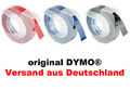 original DYMO® 3D Prägeband 9mm x 3m schwarz rot blau UV-resistent wasserfest