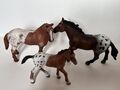 Schleich pensionierte Appaloosa Pferdefamilie 13731 Stute, 13732 Hengst & 13733 Fohlen