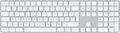 Apple Magic Keyboard mit Touch ID und Ziffernblock Bluetooth Türkisch-Q für MAC