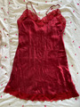 NP 69,99 - Intimissimi - M - Unterkleid Kleid Negligé Seide rot Spitze