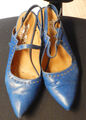 Tiggers Pumps Slings blau Gr. 42 toller Absatz Stern Absatz Leder