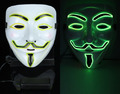 LED Licht Guy Fawkes Maske V wie Vendetta Anonymous Cosplay Halloween Fasching