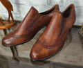 Tamaris Chelsea Boots Gr. 40 braun Leder Ankle Stiefeletten Budapester Loafer