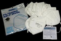 100 X FFP2 Maske Mundschutz Staubmaske Atemschutz 5-lagig zertificiert CE2163