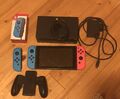 Nintendo Switch Konsole mit Joy-Con - Neon-Rot/Neon-Blau/Grau+ Extra Joycon