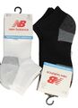 Erwachsene 3er-Pack New Balance Turnschuhe Socken weiß oder schwarz: LAS83573