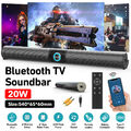 Bluetooth5.3 TWS Soundbar für TV Heimkino 3D Surround Subwoofer Lautsprecher 20W